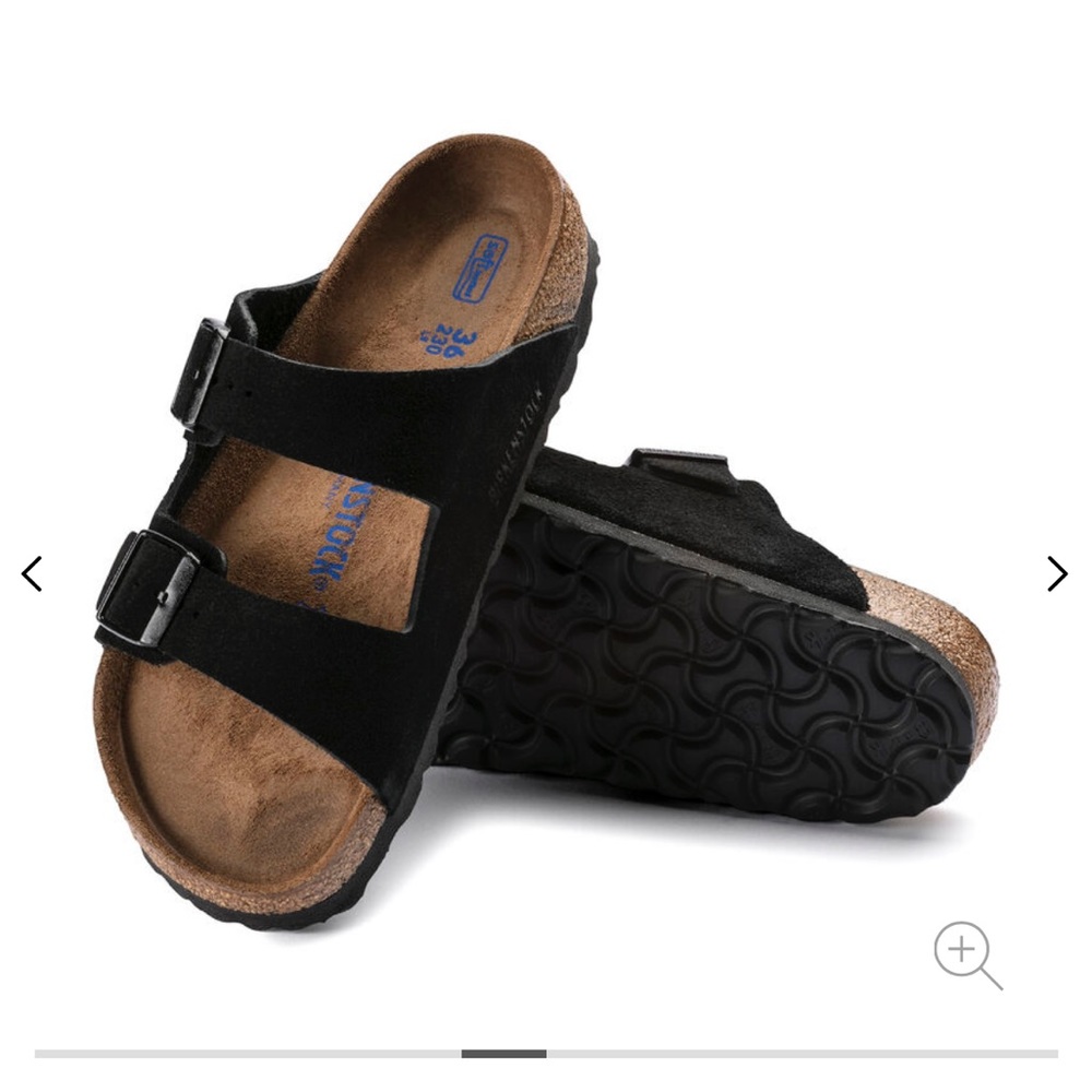 Birkenstock Arizona Soft Footbed Suede Leather Sandals